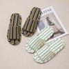 Stripe Platform Women Slippers Home Spring Summer Linen Flexible Shoes Girls Casual Indoor Slides Couple Soft Non-Slip Silent