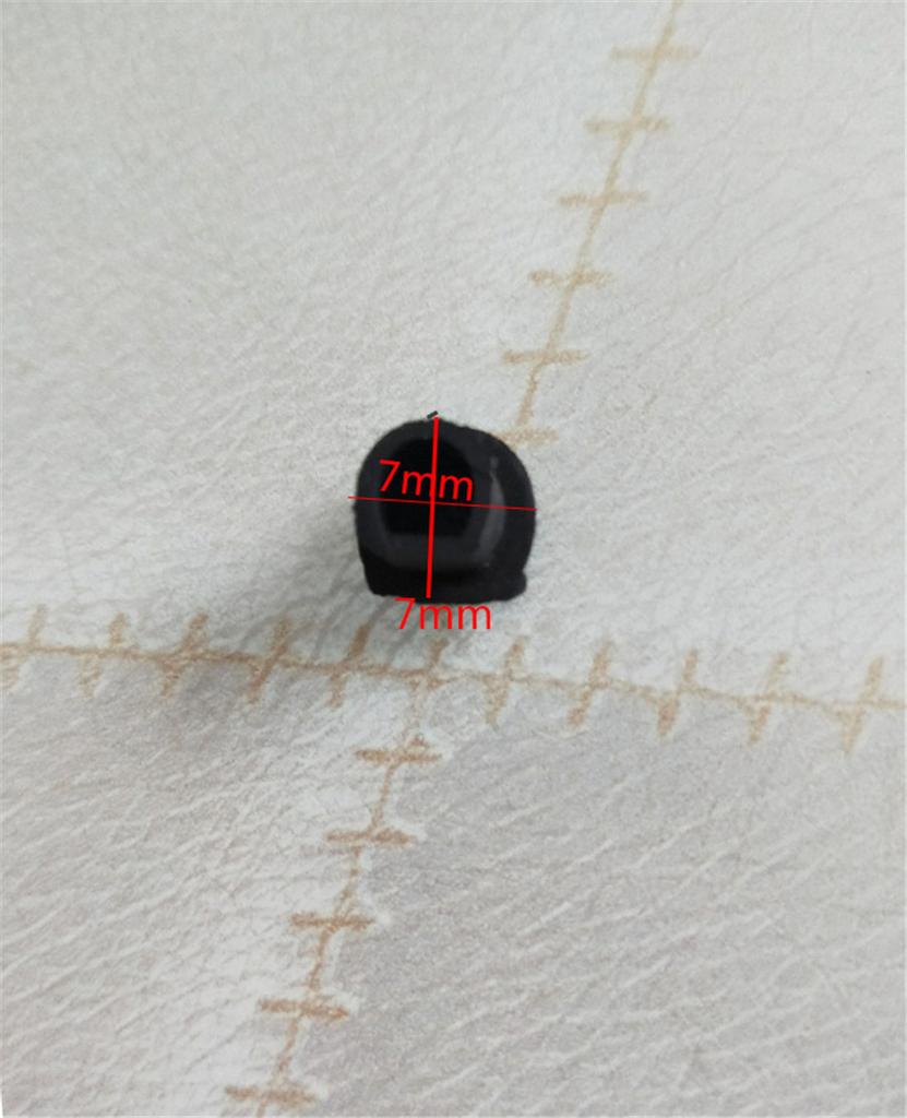 Small D-Rubber Seal Strip End Cap Plug