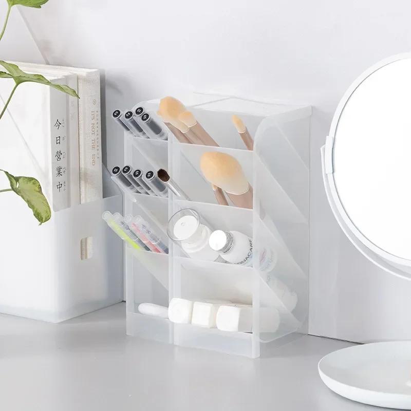 Kawaii Schreibtisch-Stiftehalter mit großer Kapazität, Bleistift-/Make-up-Aufbewahrungsbox, Desktop-Organizer, Ständer, Box, Schule, Büromaterial