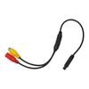 Car CVBS Male To 4 PIN Female Conversion Cable For Rear View Mirror DVR