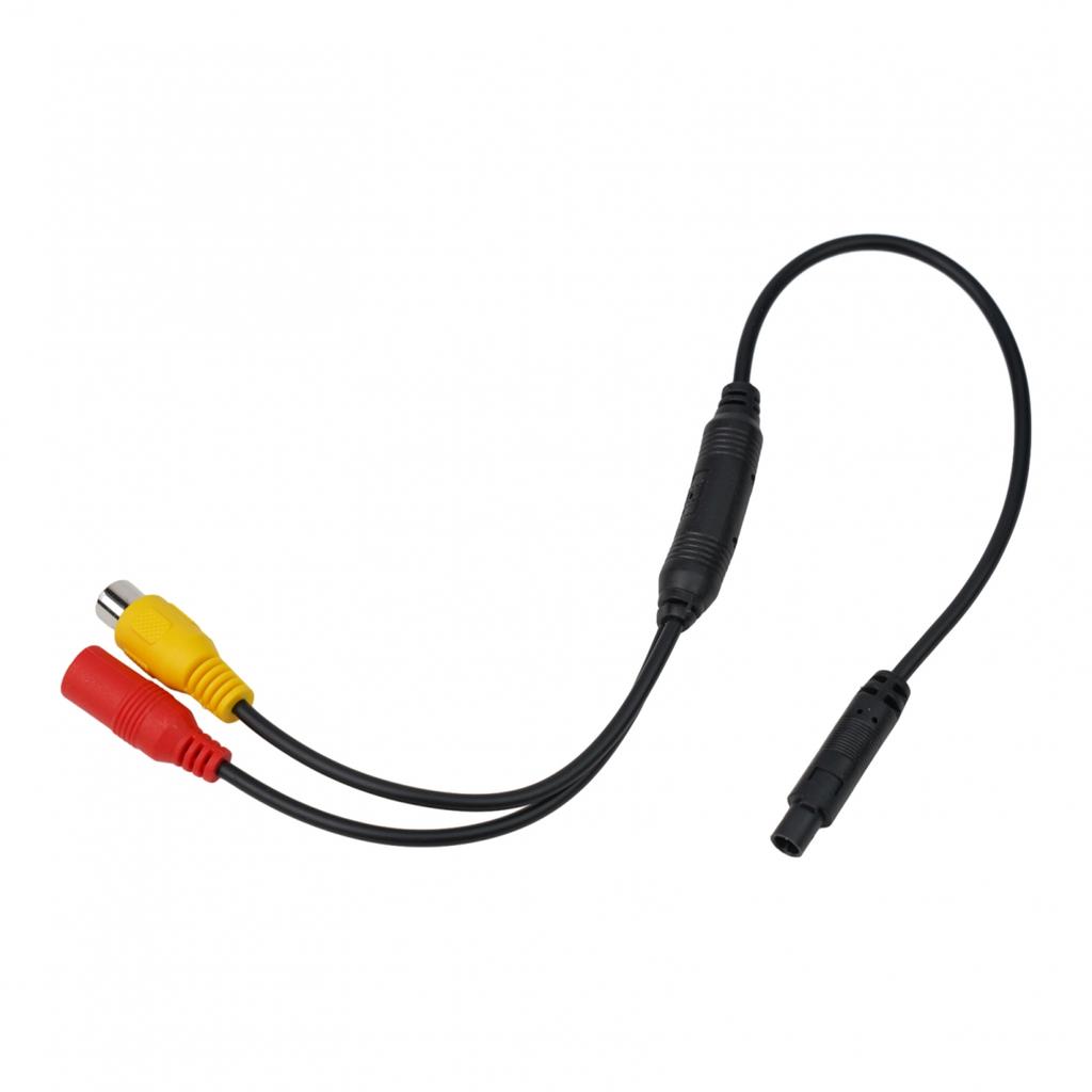 Car CVBS Male To 4 PIN Female Conversion Cable For Rear View Mirror DVR