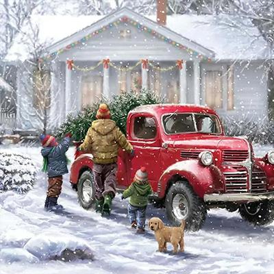 Full 5D DIY Diamond Painting Snowmobile Diamond Embroidery Full Cross Stitch Home Decoration Handmade Gift