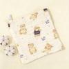 Class A Pure Cotton 6-Layer Gauze Washcloth Bib for Infants and Toddlers