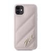 Karl Lagerfeld Klhcn61Pqdsmgp Iphone 11 / Xr 6.1 Różowy/Pink Hardcase Diagonal Quilted Script