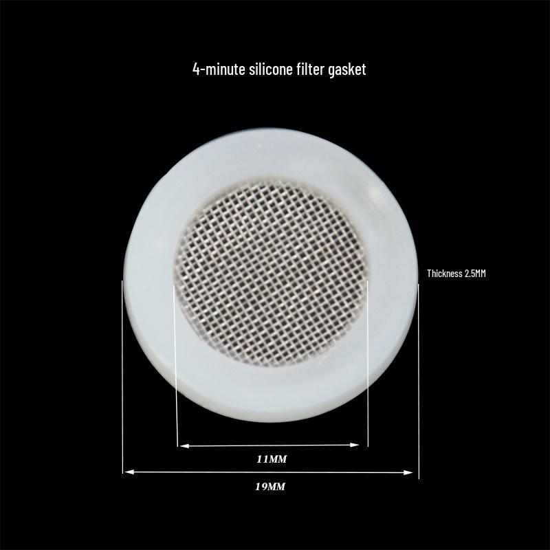 Silicone Gasket for 1-Inch Hose, Faucet, Water Meter, or Shower Head - 4 & 6 Point Sealing Ring.