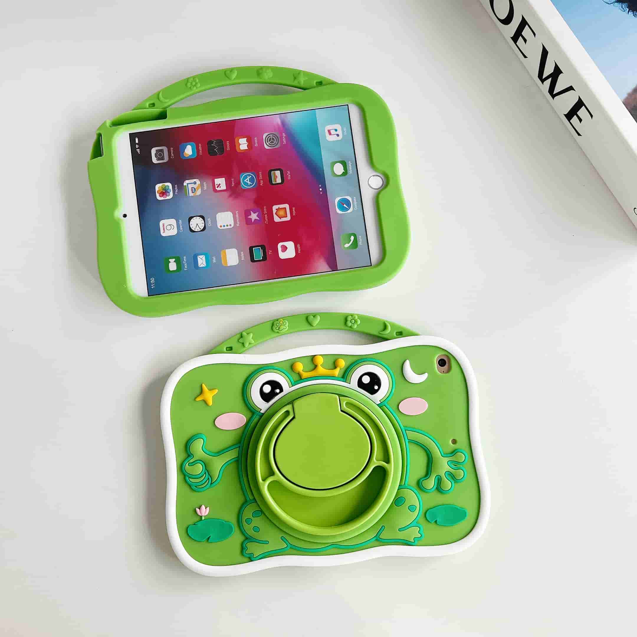 

Силиконовый настольный чехол-подставка для Apple iPad 10, 10,9 дюймов (2022) A2588 A2589 A2591 Корпус корпуса iPad 10th 10.9 inchs темно-зеленого