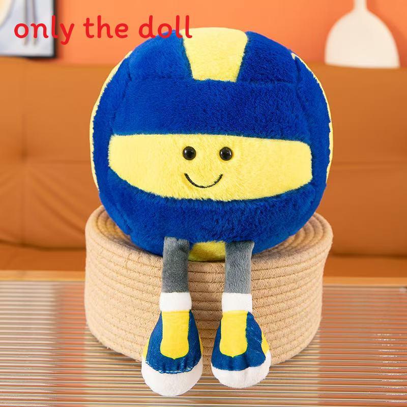 Football Basketball And Volleyball Plush Toy With Pp Cotton For Kids Home Decor And Birthday Gift