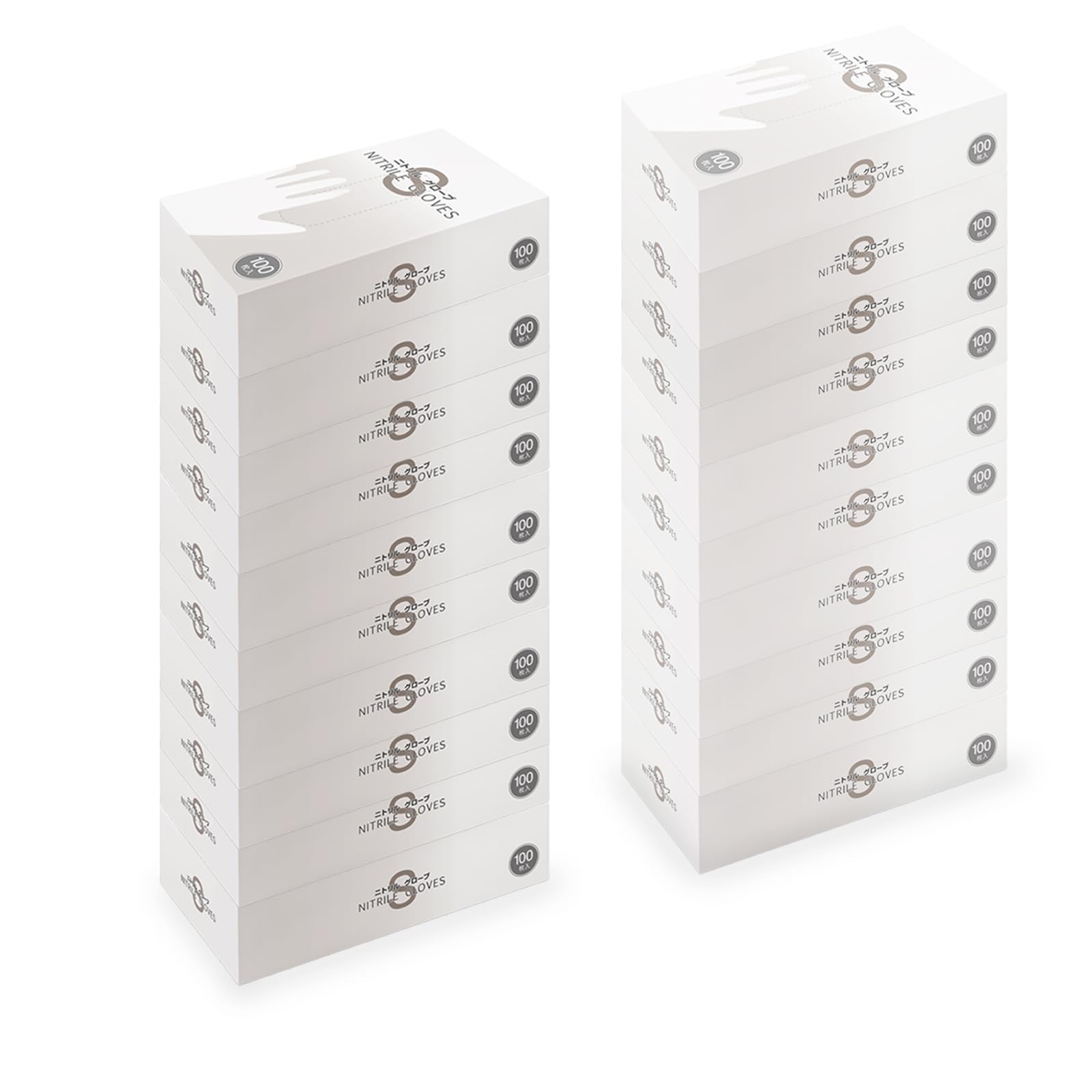 

Disposable Nitrile Ambidextrous boxes x 100 gloves per Sanitation Law AI-WILL Gloves, White, Small, (20 box) [Food Compliant] Powder-Free, Latex-Free