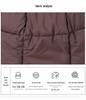 Women's Mid-Length Down Cotton Jacket - 2025 Winter European & American Style, Padded Outerwear