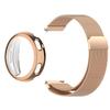 Magnetic Milanese Loop Strap & TPU Full Cover Soft Case For Amazfit Active/2 Max Stainless Steel Mesh Watch Band Set
