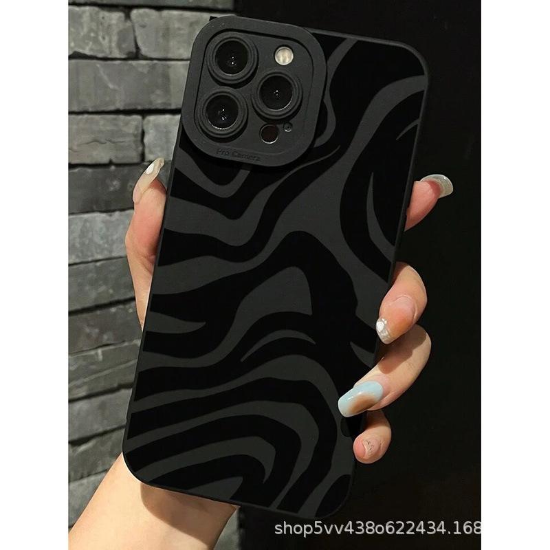 Black stripe for Apple 15 mobile phone case iphone12promax set 14/13/11/XSMAX pupil eye 78 black