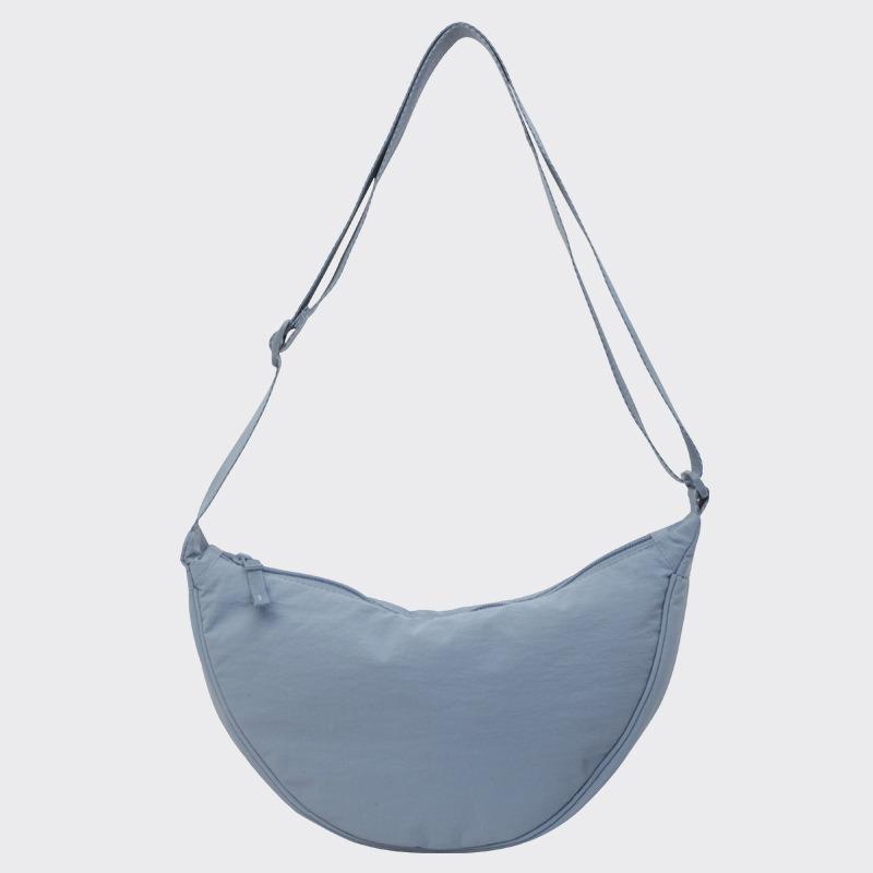 Traveling new dumpling bag versatile small bag shoulder bag solid color satchel women's messenger bag nylon bag