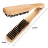 Professional Double-Sided Hair Brush Comb Wooden Anti-static Hair Splint Comb Hairdressing Plywood Straightening Styling Brush