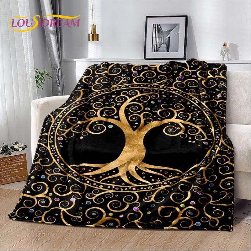 Nature Tree of Life Nordic Mythology Yggdrasil Soft Throw Blanket for Home Bedroom Bed Sofa Picnic Travel Office Gift Cover Kids