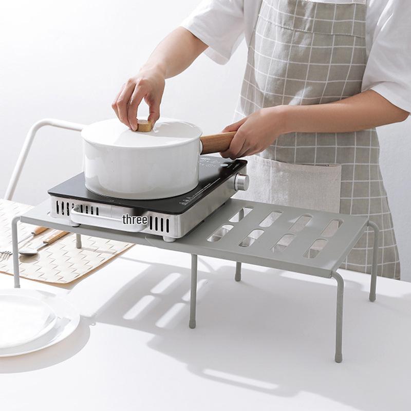 Punch-Free Plastic Space-Saving Storage Rack for Shoes and Slippers In Kitchen, Wardrobe, or Dorm.