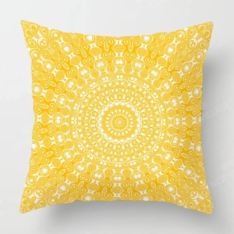 Jesienne Dekoracje Domu Jesienna Poszewka na Poduszkę do Salonu Sofa Boho Poszewka na Poduszkę Mandala