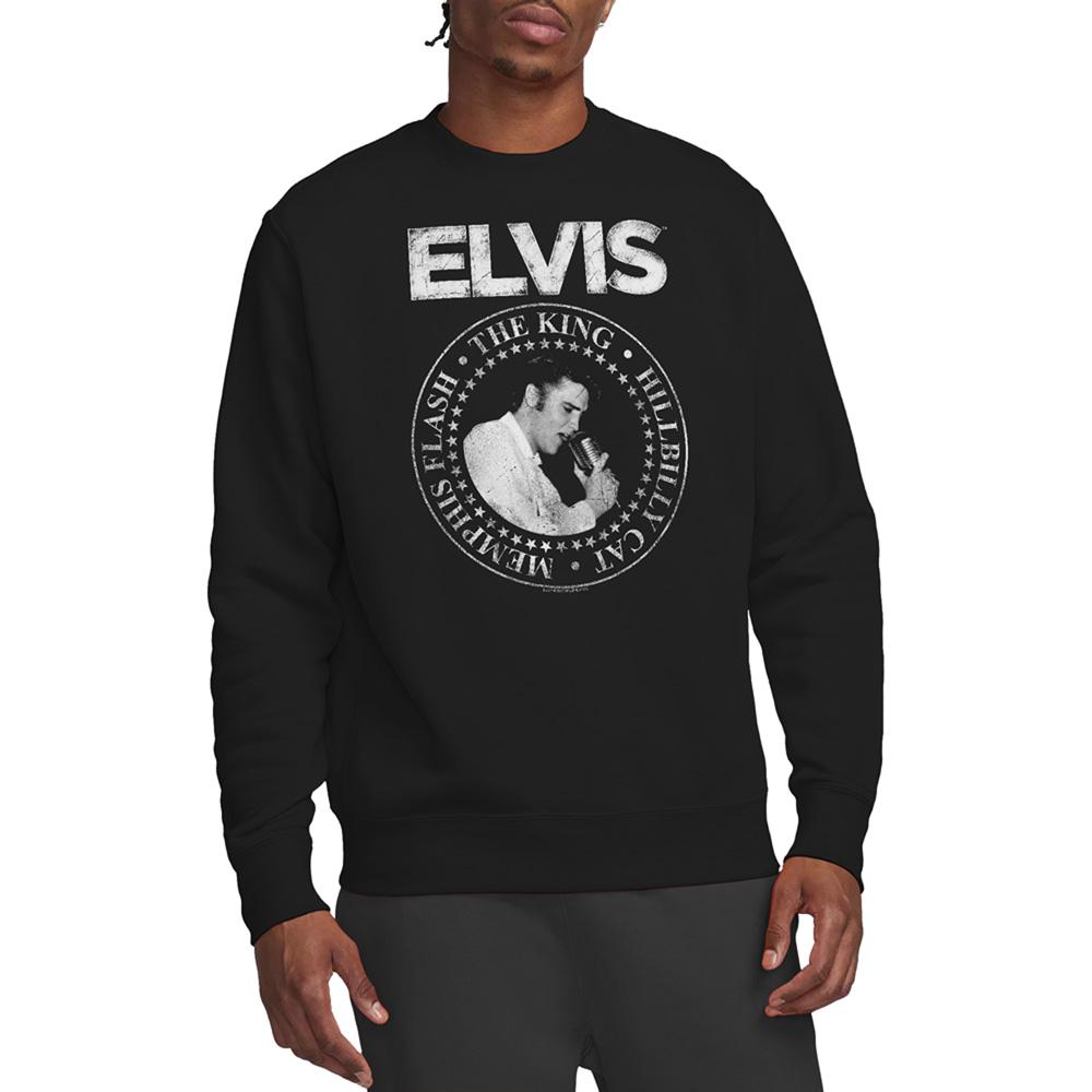 Elvis Presley Unisex Adult Rock King Sweatshirt