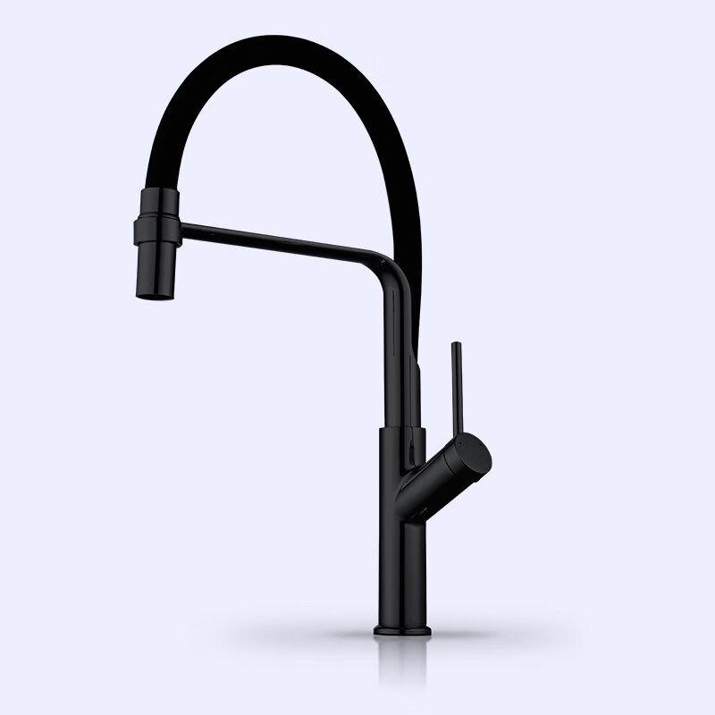 

TLXT Black Wall-Mounted Hot & Cold Kitchen Faucet