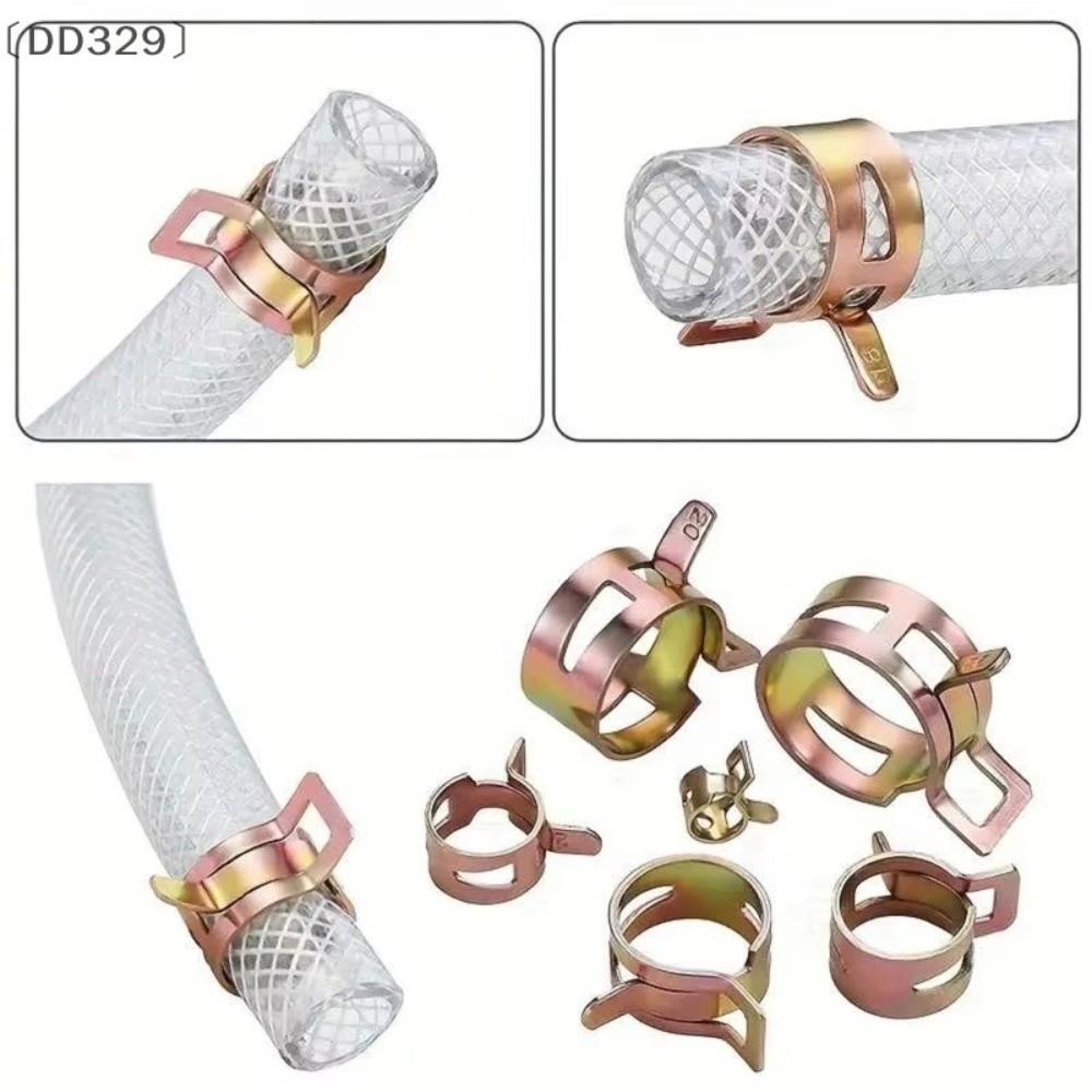 10PCS Practical Fastener 4mm-13mm Water Tube Clamps Spring Clip  For Motorcycle Scooter Car Vehicle