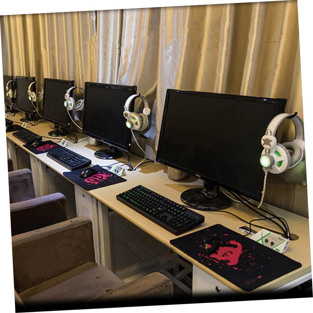 NUOLUX Headphone Hooks, Headphone Stand, Set of 2, Lightweight, Sturdy, Easy to Attach, Desk-Mountable Headset, Metal Stand, Desktop, Wall Mount