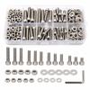 240pcs Stainless Steel Stainless Steel Bolt Set Socket Head Flat Washers Nut And Bolt Set Hex Wrench Included