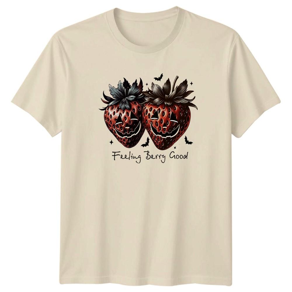 Feeling Berry Good TShirt Spooky Strawberry Halloween Gift For Him And Her