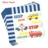 Engineering Car Childrens Birthday Party Theme Decoration Tableware Disposable