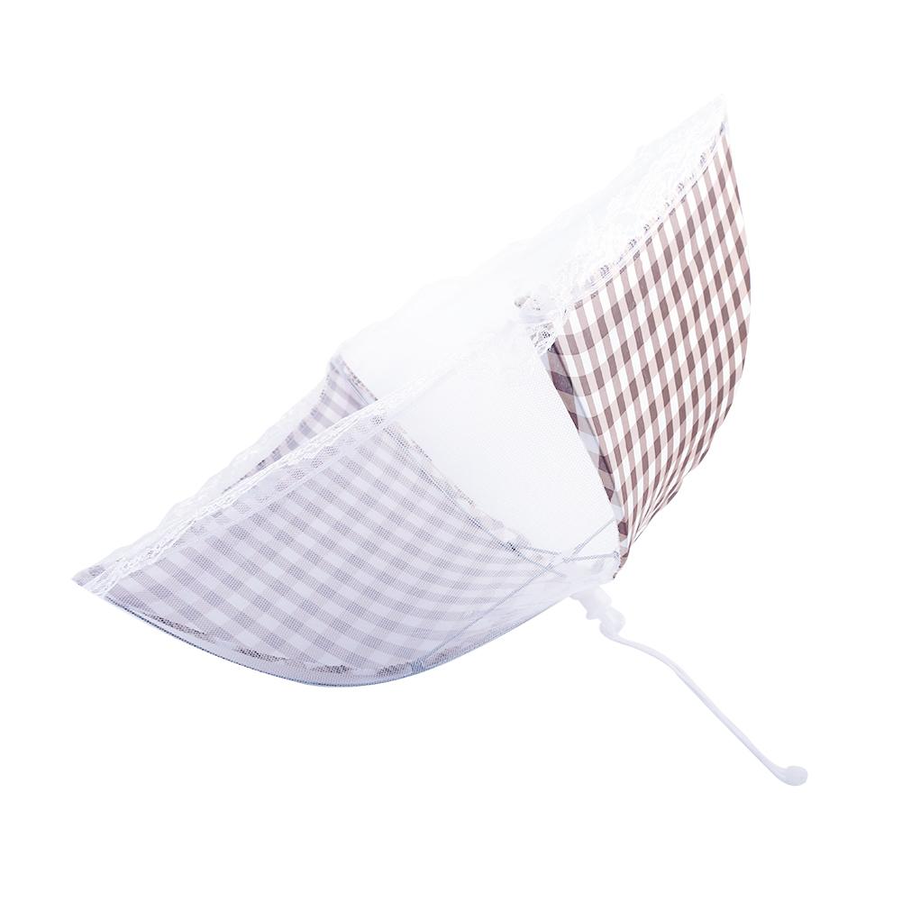 Collapsible Food Umbrella Cover   Up Dome Mesh Fly Wasp Insect Net BBQ Kitchen Pink