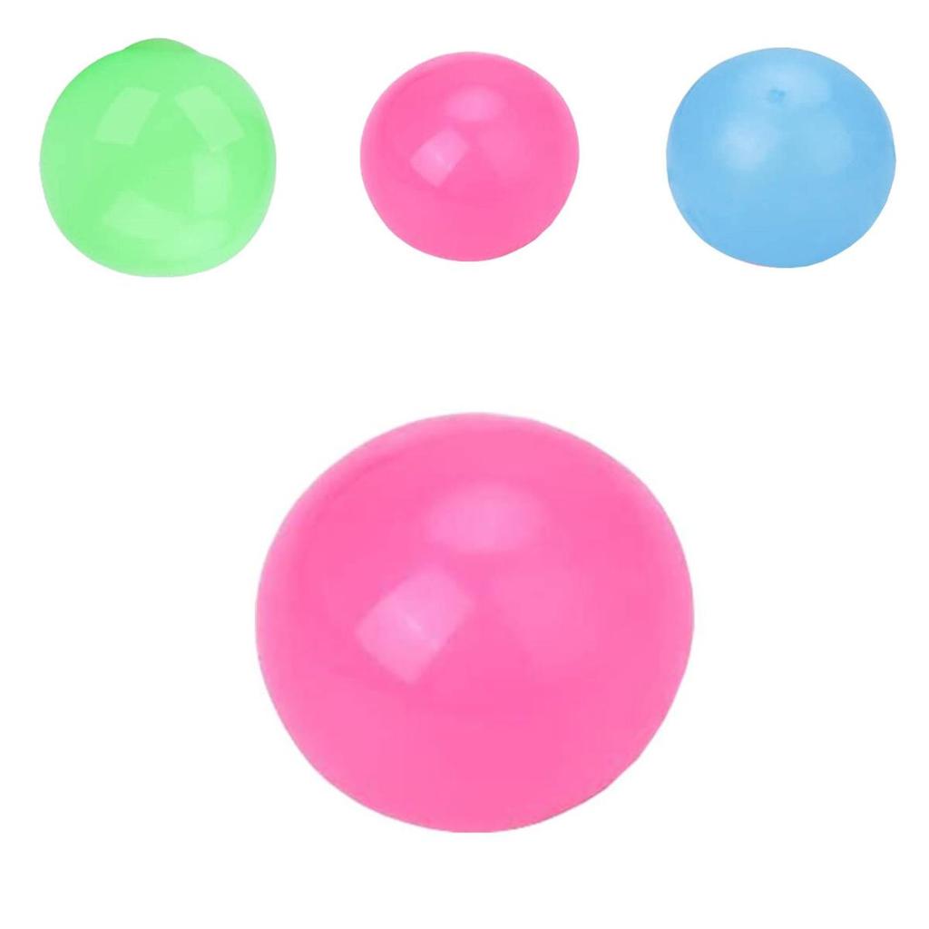 Vibrant 6cm Glow In The Dark Ceiling Bouncing Ball Stress Relief Toy For Everyone