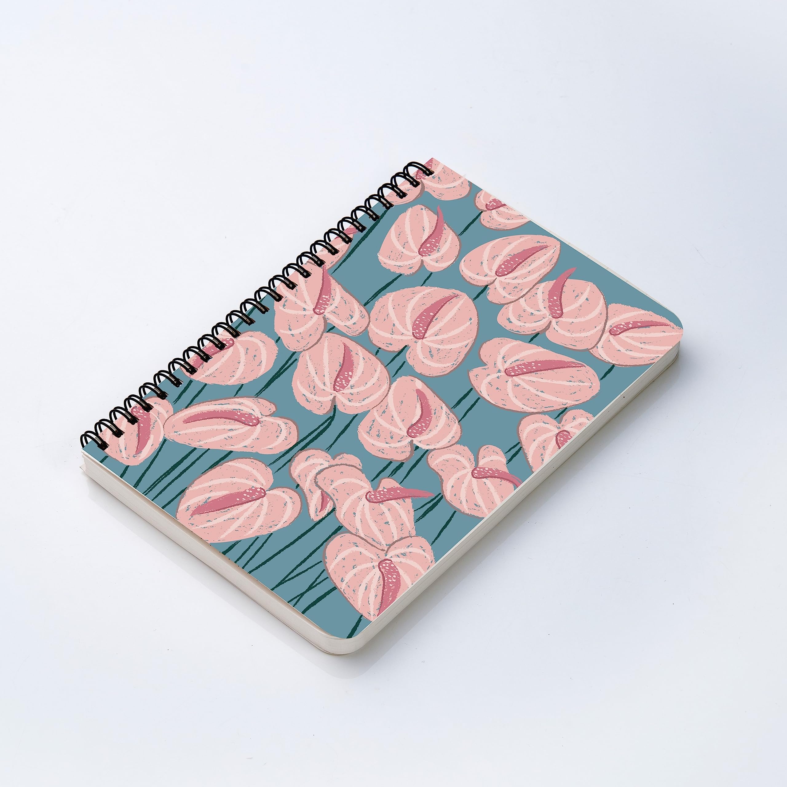Factor Notes Spiral-Bound Notebook: 90 Gsm | A5 | 160 Pages | Plain (Anthurium) a5