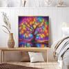 DIY Diamond Painting Colorful Tree Cross Stitch Kit Mosaic Art Diamond Painting Full Circle Diamond Home Decoration