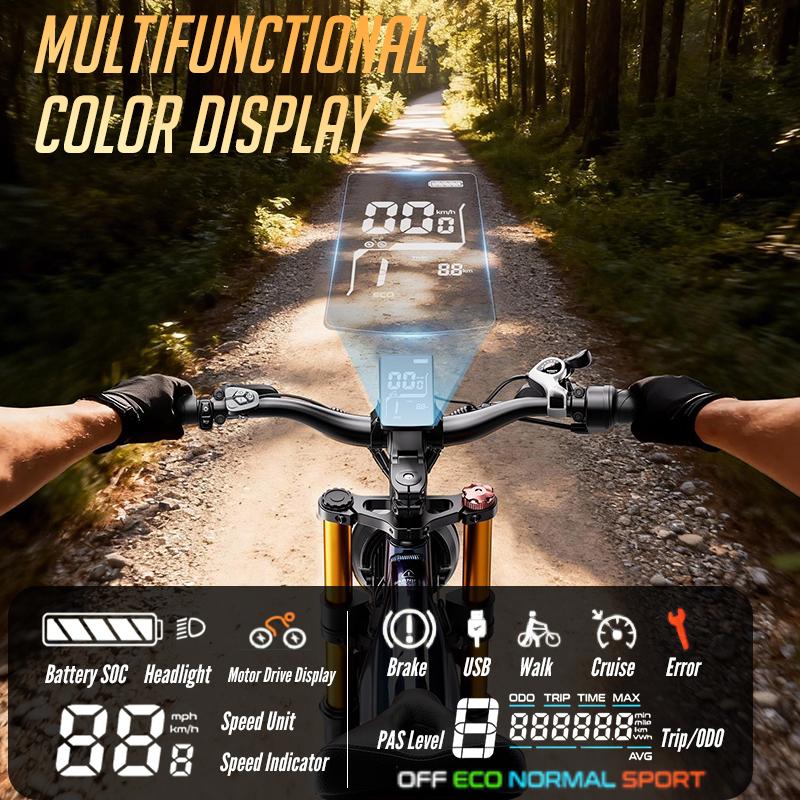 OTIDA S26 3000W 80 km/h dual-motor electric bike, 52V 20Ah, 26-inch wide tyres, electric mountain bike, electric bike for adults