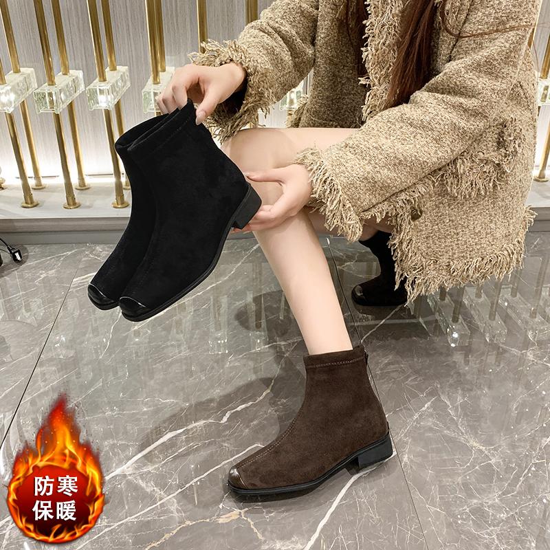 Women's Shoes 2025 High Quality Mid-Calf Women's Boots Fashion Back Zip Modern Boots Women Hot Sale Solid Shoes for Womenzapatos