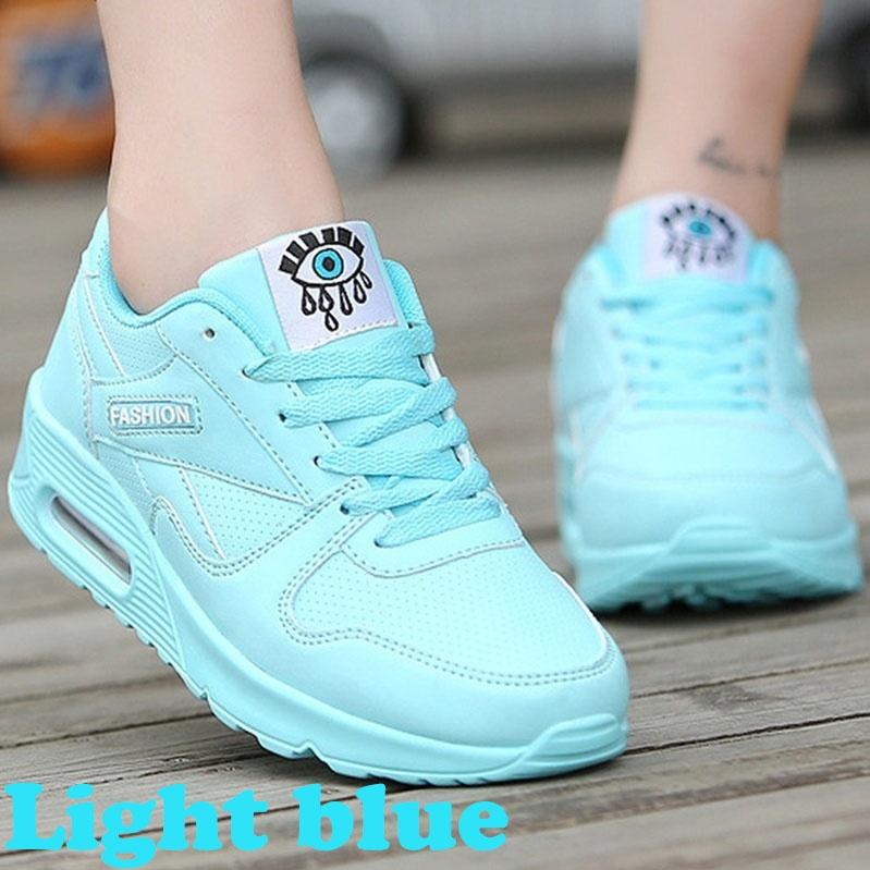 Runners Casual Shoes Women Breathable Mesh Cushion Flat Sneakers Outdoor Sport Fashion Trainers Shoes