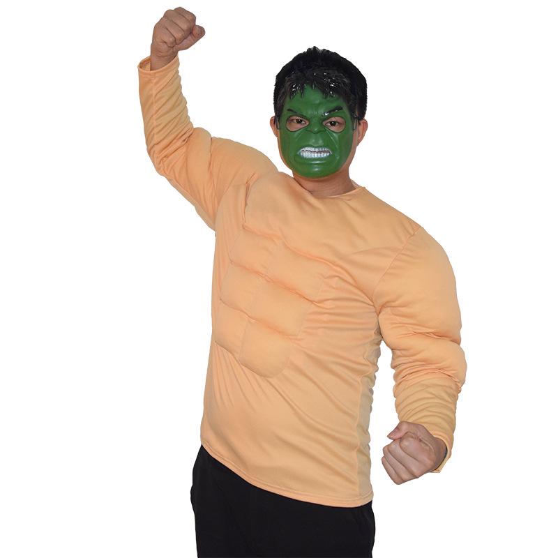 Men's and Children's Muscle Cosplay T-Shirt Costume for Stage Performance