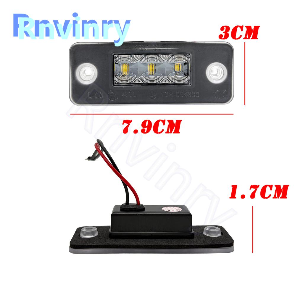 12V 6000K Xenon White Auto LED License Number Plate Light Lamp With Canbus For A8 3D 2002-2010