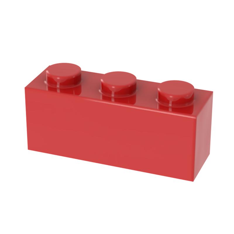 [FunBrick] 20/50/100PCS 1x3 Dots 50PCS DIY Building Blocks 1*3 Dots Bricks Educational Creative Size Compatible With 362