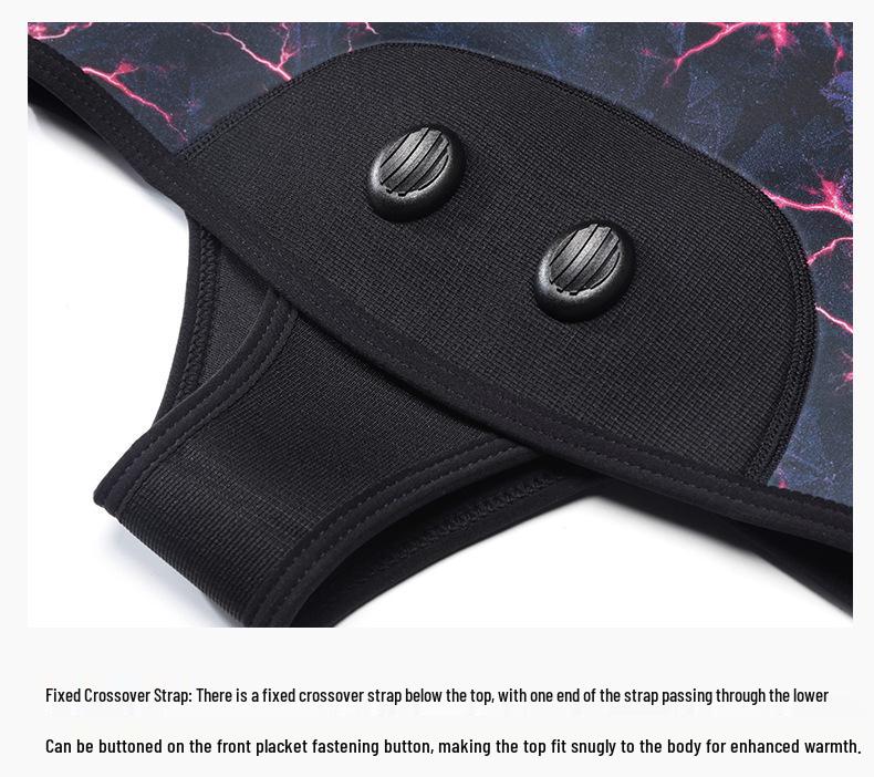 Combinaison de chasse sous-marine et de plongée pour femme 3 mm à capuche - Deux pièces pour la nage chaude en hiver, le surf et la pêche.