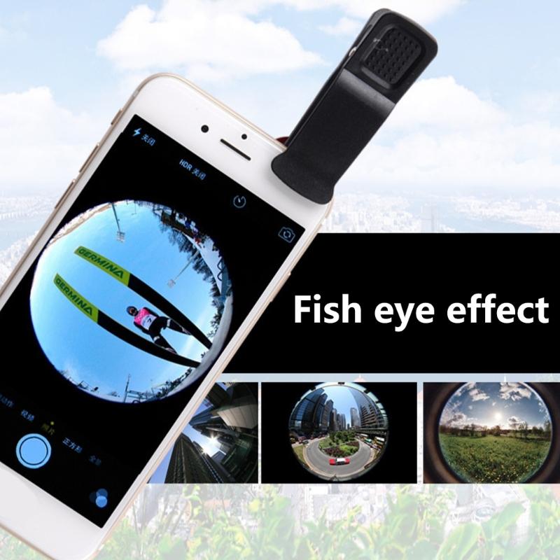 3 In 1 Wide Angle Macro Fish Eye Lens Mobile Phone Camera Lens Universal Camera Lens for Most Phone Portable Clip Lens