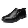 Leather Shoes Men's New Business Dress Casual Four Seasons Breathable Men's British and Korean Version Round Head Groom Wedding Shoes