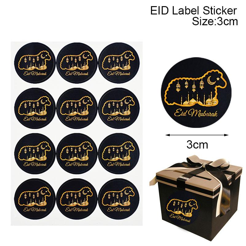 60/120 stücke Ramadan EID Mubarak Dekorationen Papier Aufkleber Geschenk Label Siegel Aufkleber Islamischen Muslimischen Eid al-fitr Dekoration Liefert