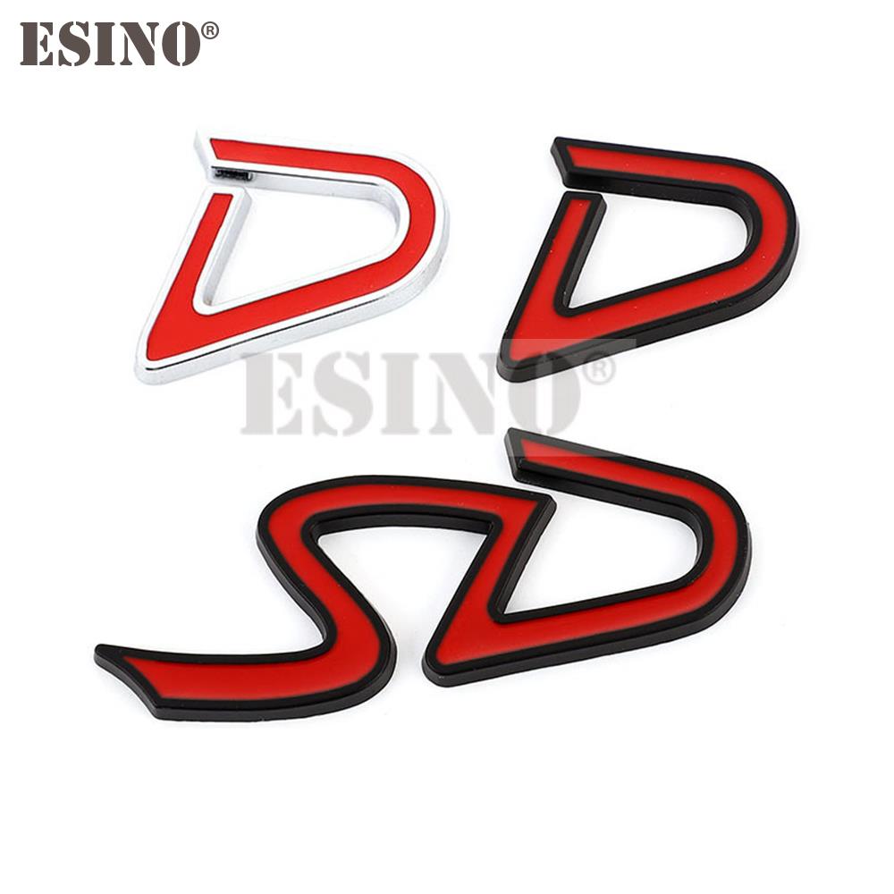 Car Styling 3D SD D Logo Metal Alloy Adhesive Emblem Badge Decal Auto Accessory for MINI Copper R55 R56 R60 R61 Clubman F55 F56