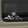 Mountain and Sea RV Travel, Pickup Truck Rear Windshield Side Window Body Personalized Decals Waterproof Motorcycle Stickers