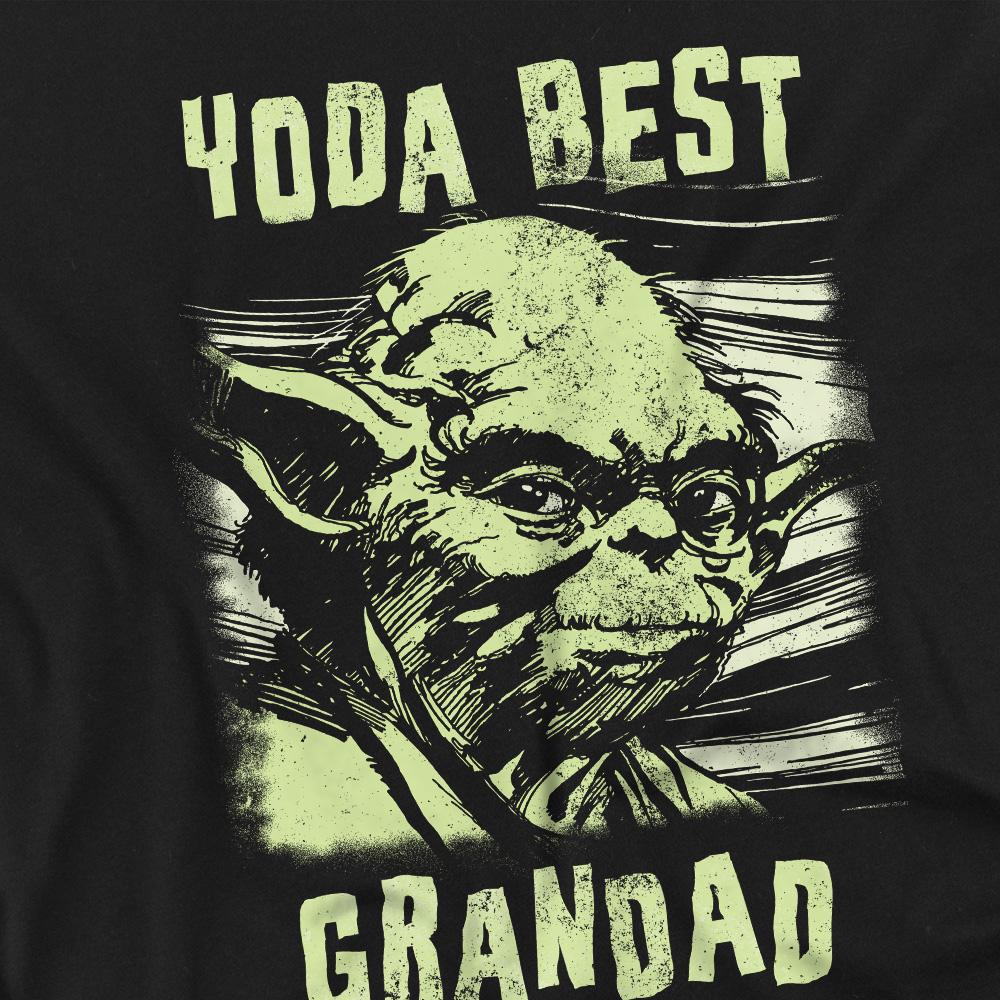 Star Wars Unisex Adult Yoda Best Grandad Comic T-Shirt