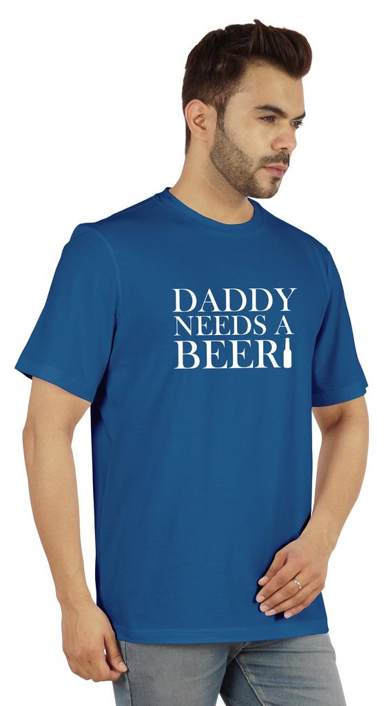 Inkmeso Graphic Tshirt For Men  s   Daddy Needs A Beer   Funny Quotes Dad  s Drinking Tee