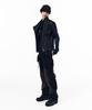 AAKAM Biker Wrap Leather Jacket (Black)