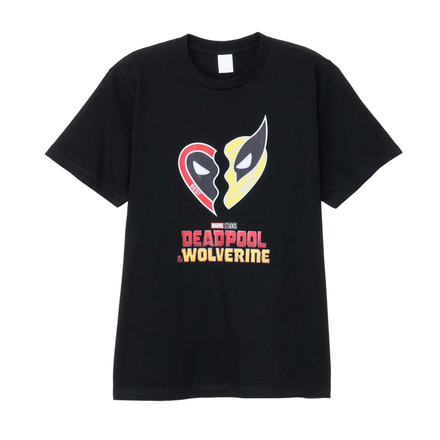 

Small Planet Marvel Deadpool & Wolverine T-Shirt, Black Heart, Size M