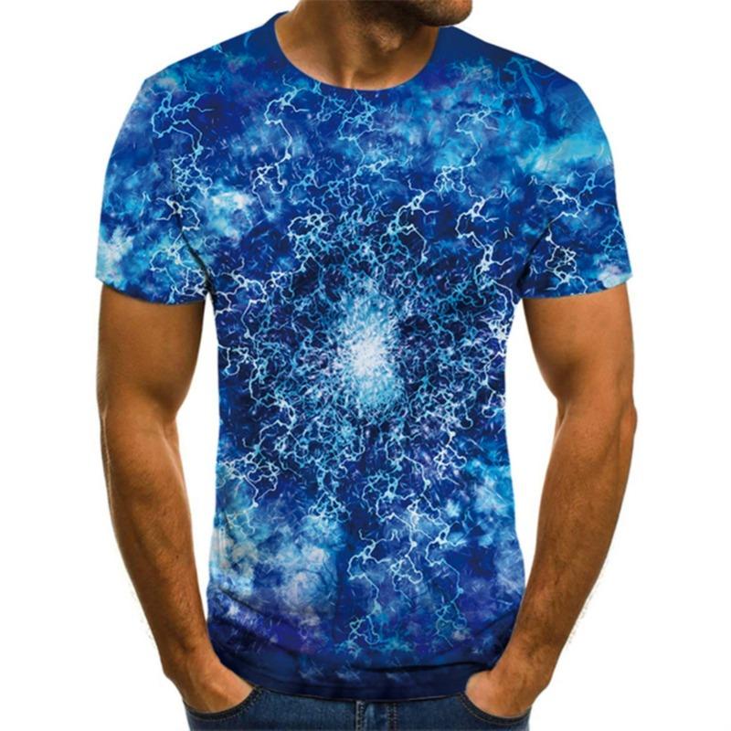 Letní pánské ležérní tričko s krátkým rukávem s 3D potiskem z animovaného kresleného seriálu