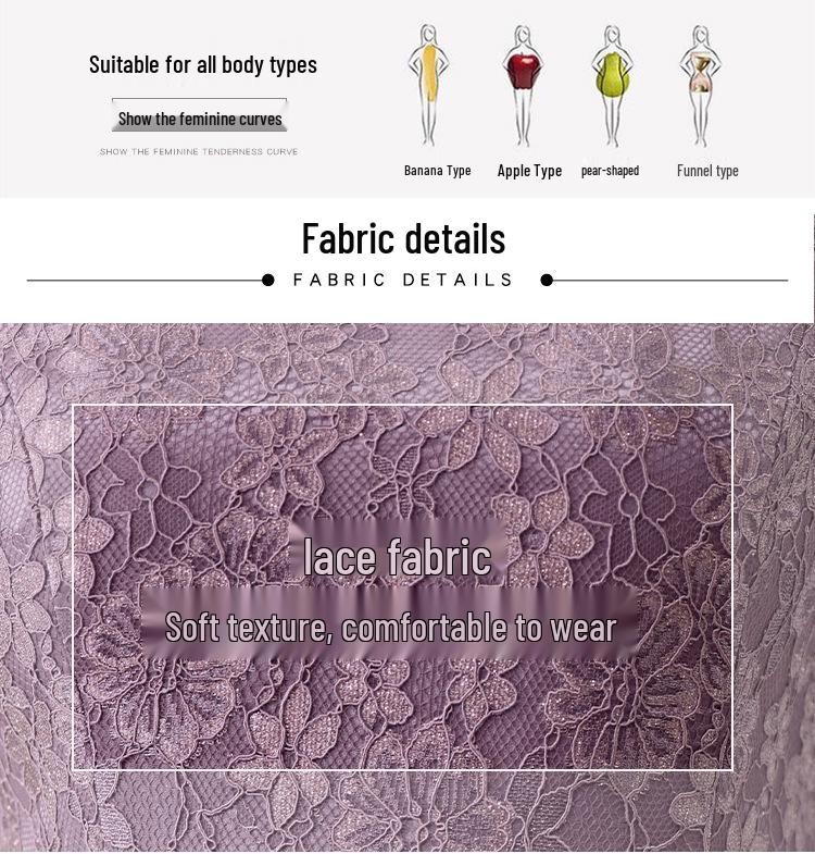 2025 Elegant Purple Wedding Banquet Dress for Mother of the Bride