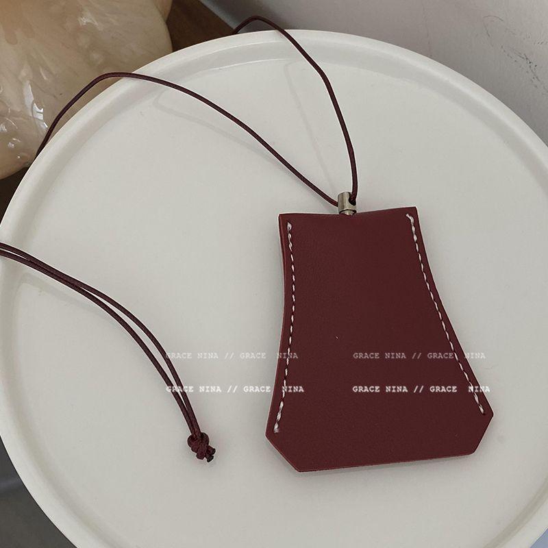 Leather Women's Outdoor Portable Glasses Clip Sweater Chain Lanyard